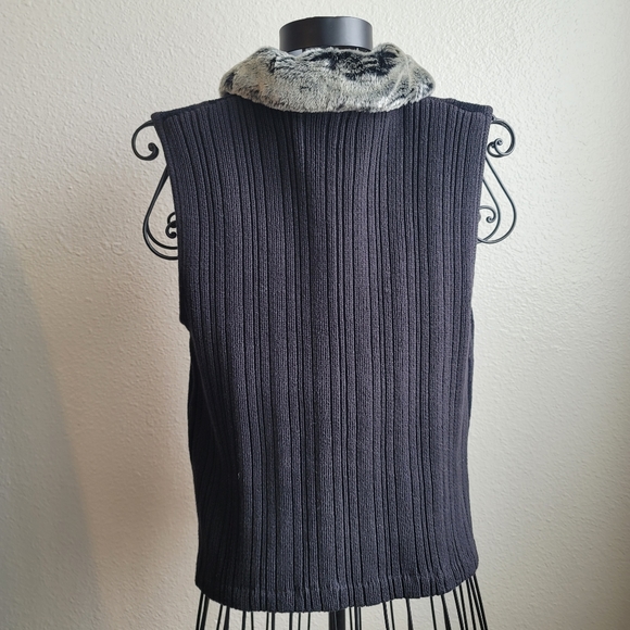 Haley Reserve Vest Faux Collar Full Zip Size M - Picture 8 of 15